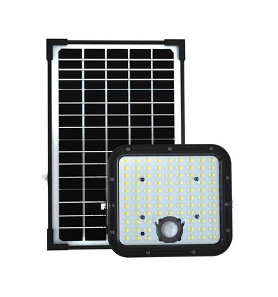 Cube Life LED Solcelleprojektør 30W - PO4 Batteri 6.4V 6000mA 6400K Sort