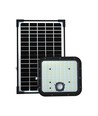 30W Solara LED lyskaster med solcelle - IP65, PIR sensor, 6400K, sort, LiFePO4 batteri