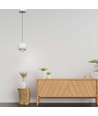 5W LED pendel, hvit - Klokkeformet, 500lm, 3000K, 60 grader, IP20