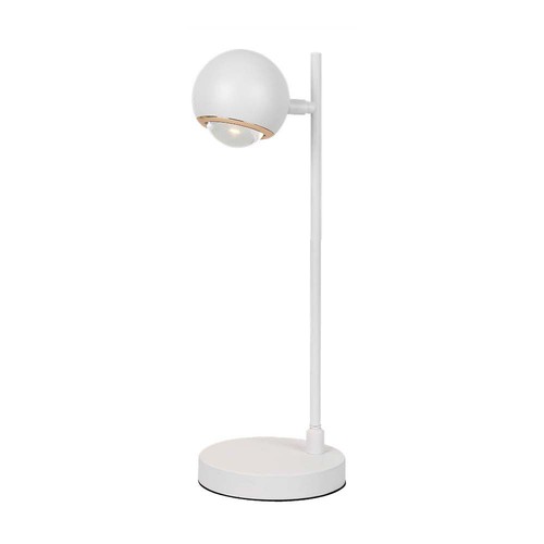 5-6W retro metall LED bordlampe - Hvit, 3000K, 500lm, 45cm høyde, inkl. lyskilde