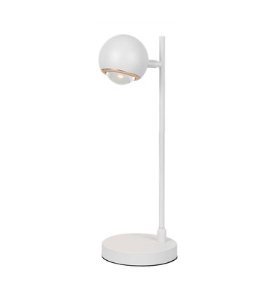 6W LED Bordlampe - Lys 3000K, Hvit, Hus