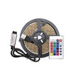 1 m. USB RGB LED strip for TV og PC - Inkl. controller og fjernkontroll, 60 LED per meter