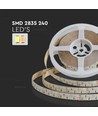 240 LED Strip Light 21W - 3in1, IP20, 24V, 15mm, Hvit, Dobbelt Kretskort, 5m/Rull