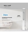 3W+6W LED nattlampe - vegglampe, 3000K, hvit