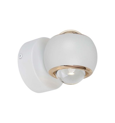 10W LED Vegglampe - Lys 3000K, hvit, hus