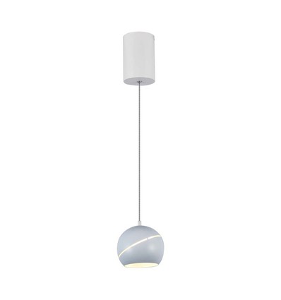 8,5W LED pendel / hengelampe - Ø12-18cm, hvit, touch on/off, 3000K, inkl. lyskilde