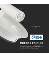 LED Hotel Lampette (Vegglampe) 3W + 6W - 3000K, Hvit