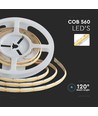 5m 18W/m CCT COB-LED strip, RA90 - 24V, IP20, 560 LED pr. meter, 8mm bred, dimbar