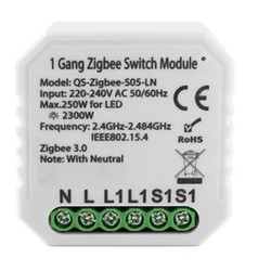 Zigbee innbyggingsrelé - 250W LED