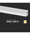 120cm 40W LED lysskinne - 6500K, hvit