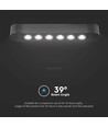 5W LED skinnespot - Ultra Tynn, Magnetisk, Grill Lys, 3000K, Sort hus