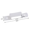 20 stk. silikon festeklips til LED strip - Brukes til 12mm IP65 strips