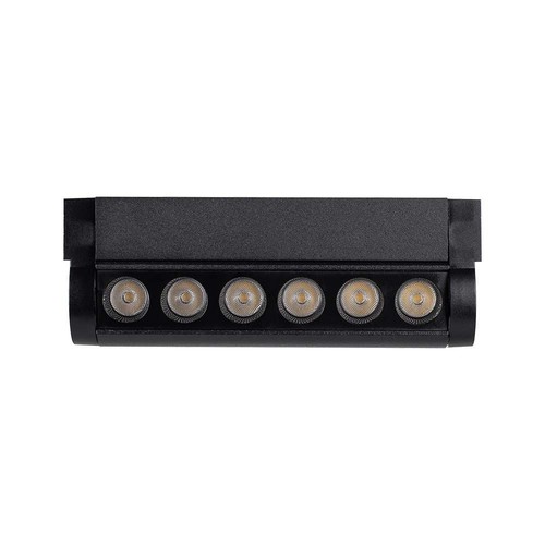 5W LED Skinnespot - Magnetisk, Justerbar, 3000K, Sort Hus.