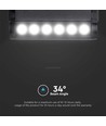 5W LED Skinnespot - Magnetisk, Justerbar, 3000K, Sort Hus.