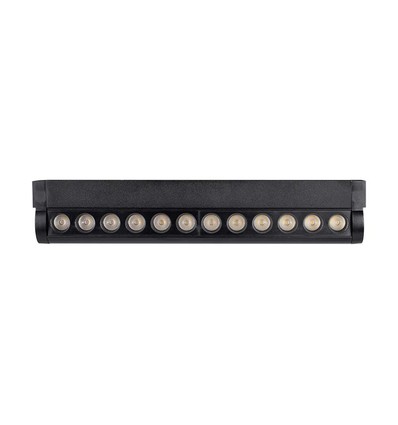 12W Skinne-spot - LED, Magnetisk, Justerbar, 3000K, Sort Hus