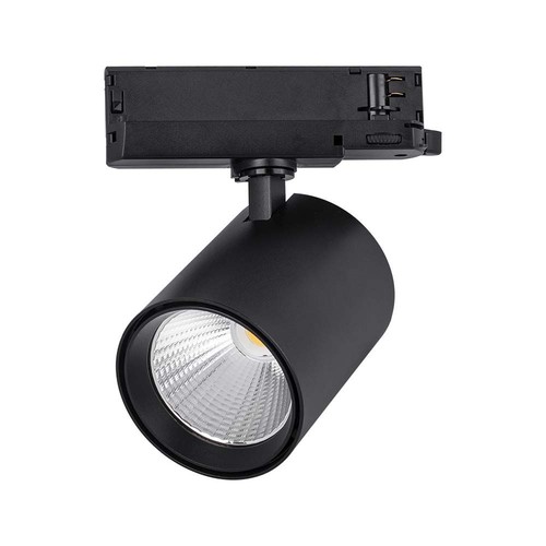 35W skinnespot - LED, aluminium, 4000K, sort hus