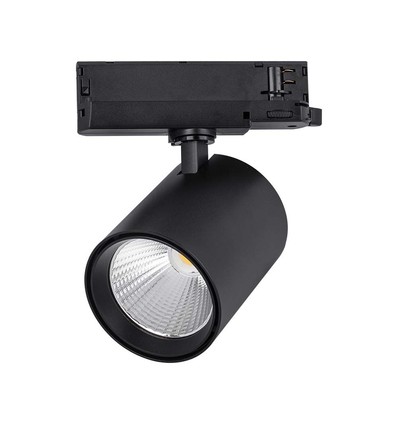 35W skinnespot - LED, aluminium, 4000K, sort hus