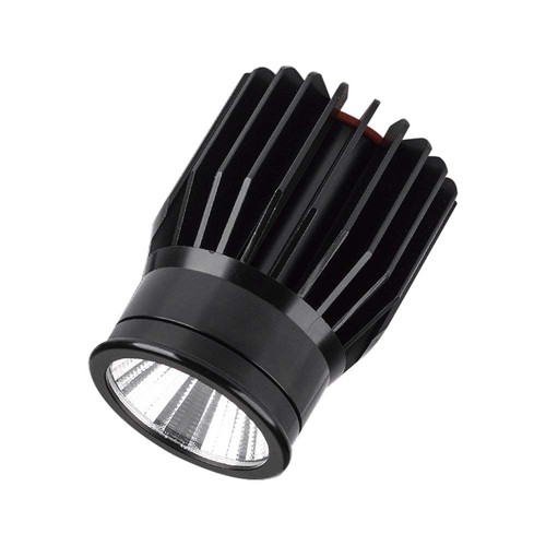 18W LED aluminiumsmodul - 3000K, 1900lm, 34 grader, sort kabinett, IP20