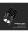 18W LED aluminiumsmodul - 3000K, 1900lm, 34 grader, sort kabinett, IP20