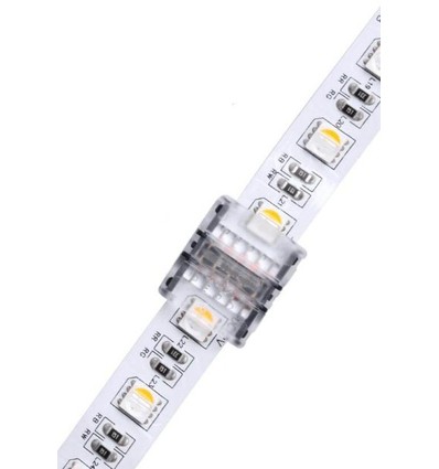 Samler til LED stripe - 12mm, RGB+W, IP65, 5V-24V