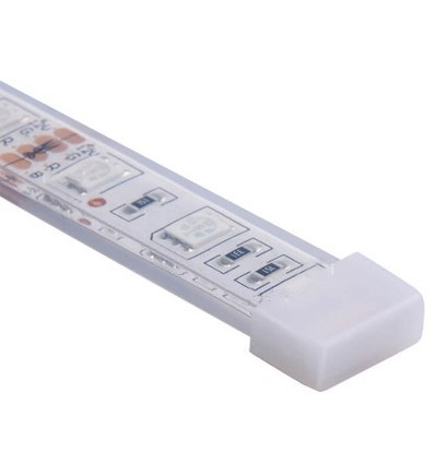 Silikon endestykke til LED strip - 10mm, IP67 & IP68