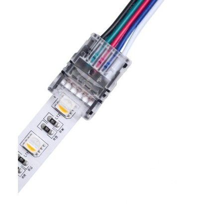 LED stripe samler til løse ledninger - 12mm, RGB+W, IP20, 5V-24V