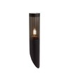 E27 sort skrå vegglampe, 40cm - IP44, rustfritt stål, uten lyskilde, hage/sti