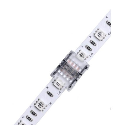 Samler til LED stripe - 10mm, RGB, IP65, 5V-24V