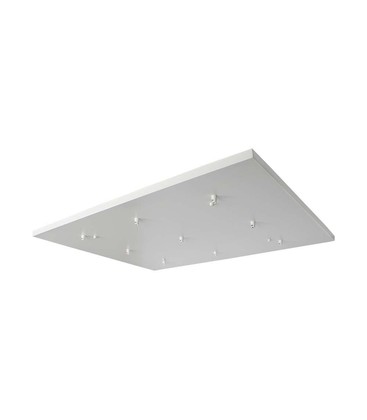 Baldakin til 9 stk. pendeloppheng - Matt hvit, 80 x 60 x 2cm
