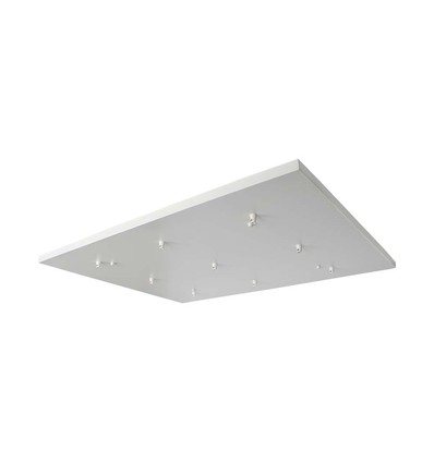 Baldakin til 9 stk. pendeloppheng - Matt hvit, 80 x 60 x 2cm