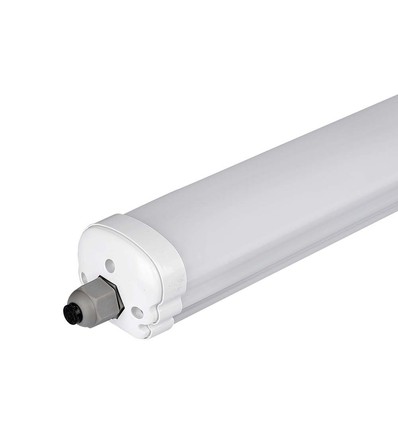 60cm 18W vanntett komplett LED-armatur, gjennomgangskoblet - 130lm/W, IP65, 6 års garanti