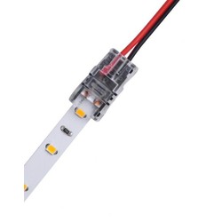 24V LED stripe samler til løse ledninger - 8mm, enkeltfarget, IP65, 5V-24V
