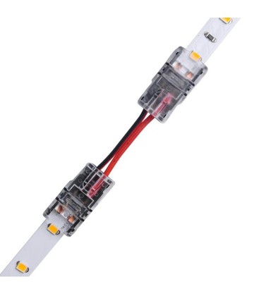 Samler med ledning til LED stripe - 8mm, enkeltfarget, IP20, 5V-24V
