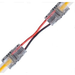 LED strips Samler med ledning til LED stripe - 8mm, COB, enkeltfarget, IP20, 5V-24V