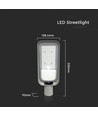 30W LED gatelykt - 6500K.