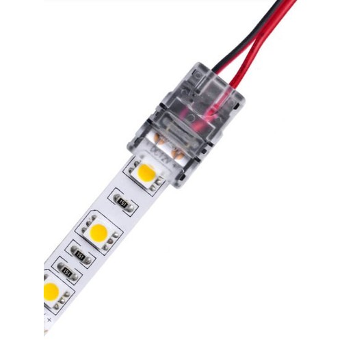 LED stripe samler til løse ledninger - 10mm, enkeltfarget, IP20, 5V-24V