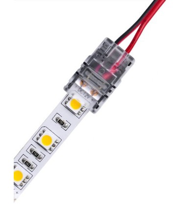 LED stripe samler til løse ledninger - 10mm, enkeltfarget, IP20, 5V-24V