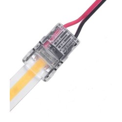 Enkeltfarget LED strip tilbehør 12V/24V COB LED strip samler til løse ledninger - 10mm, COB, enkeltfarget, IP20, 5V-24V