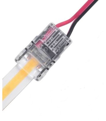 LED strip samler til løse ledninger - 10mm, COB, enkeltfarget, IP20, 5V-24V