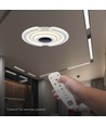 95W smart dekorativ LED taklampe - 9900lm, Ø52cm, CCT, dimbar, inkl. fjernkontroll