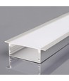 12W LED vegglampe - 1100lm, IP20, grå, 26 x 12 cm, inkl. lyskilde