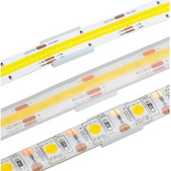 RGB LED strips 20 stk. skjulte monteringsklips til LED stripe - 8mm, passer til IP20 strips