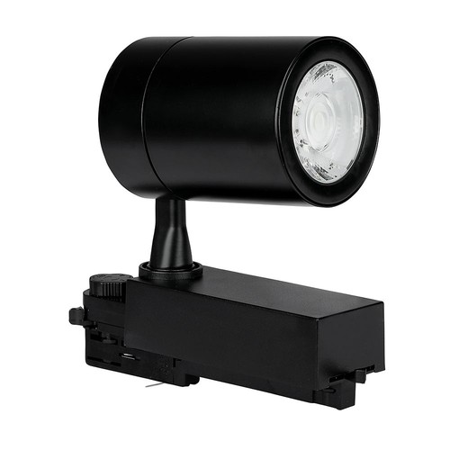 35W LED skinnespot - 6000K, svart hus