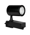 35W LED skinnespot - 6000K, svart hus