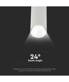 15W Samsung LED skinnespot, RA90 - 100lm/W, hvit, 3000K, 5 års garanti