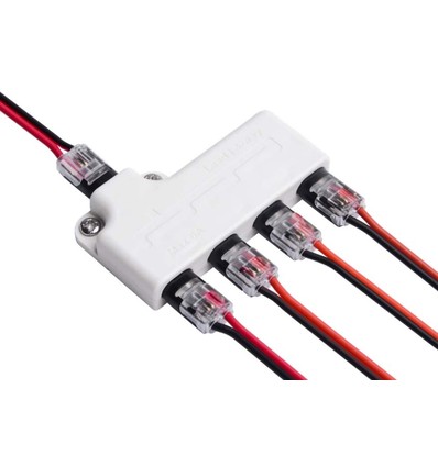 IDC 4-veis splitter - IP20, 5V-36V, 6A