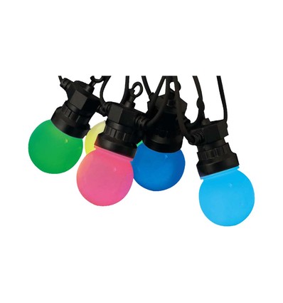 Pære LED Lyslenke - RGB, 0.5W, Fjernkontroll, EU-plugg, Sett