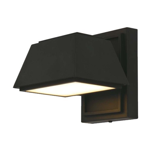 15W utendørs vegglampe - 16x16,5x16,4mm, 3000K, svart, IP65