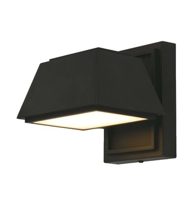 15W utendørs vegglampe - 16x16,5x16,4mm, 3000K, svart, IP65