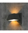 15W utendørs vegglampe - 16x16,5x16,4mm, 3000K, svart, IP65